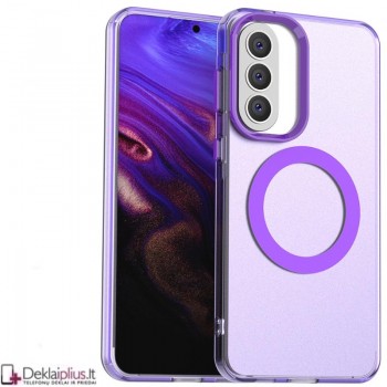 Smūgiams atsparus dėklas su magsafe - violetinis (Samsung Galaxy A57)